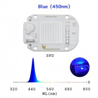 Фитоматрица 50w 220v 450-480nm фитолампа фито светодиод синий для растений рассады цветов