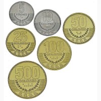 Набір монет Коста-Ріки UNC