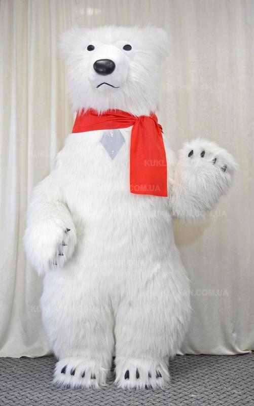 Фото 2. Надувний костюм Білий Ведмідь. Надувной костюм Белый Медведь