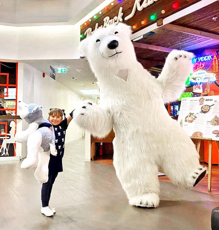 Фото 3. Надувний костюм Білий Ведмідь. Надувной костюм Белый Медведь