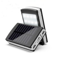 Зарядний пристрій УМБ Power Bank Solar 40000mAh із сонячною панеллю та 20LED ліхтарем