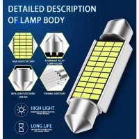C5w/c10w светодиодная авто лампа салона, багажника, номера 12-14 вольт- 42, 39, 36, 31 мм