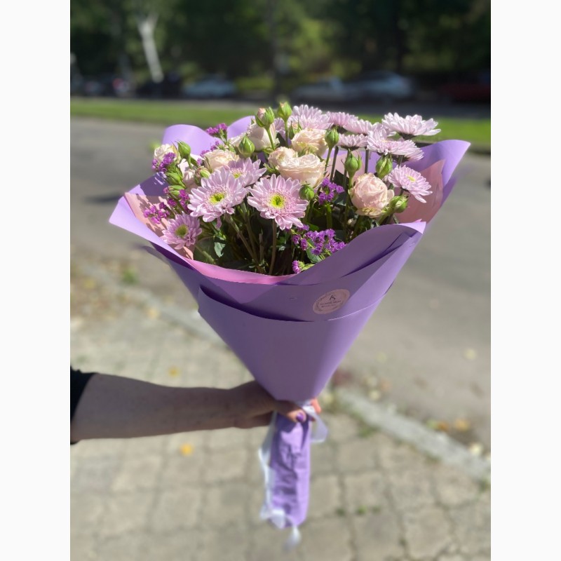 Фото 2. Букети хризантем з доставкою від крамниці квітів “Flowers Story” у Запоріжжі